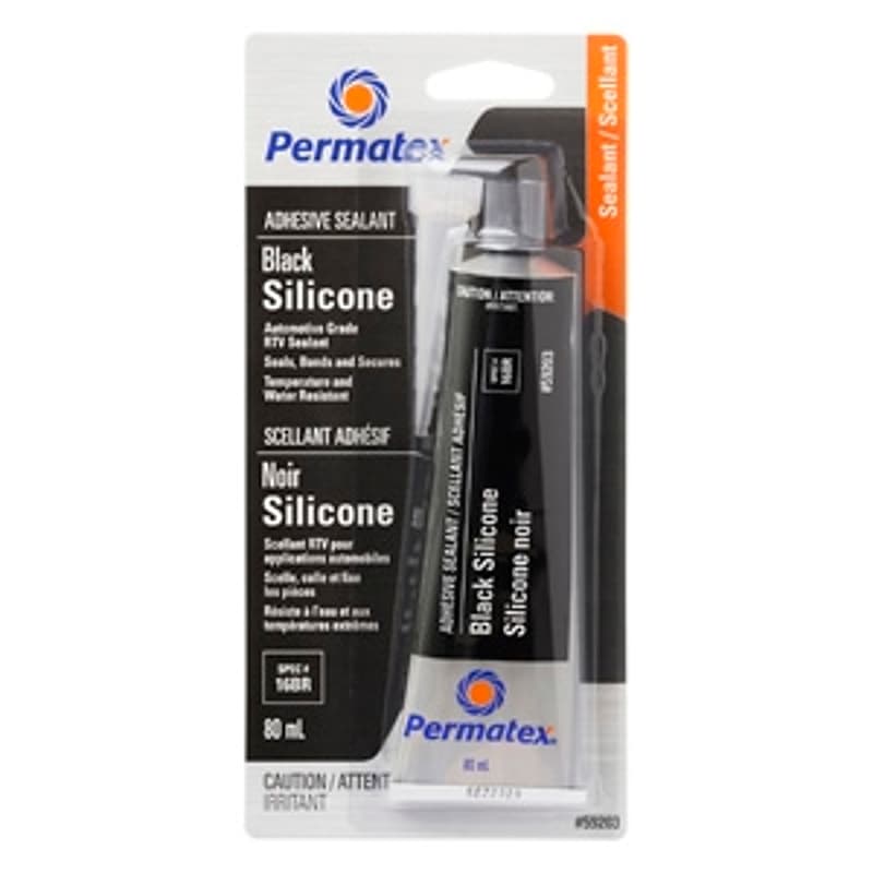 Permatex 59203 Silicone Adhesive Sealant, 3 oz Tube, Paste – image 1