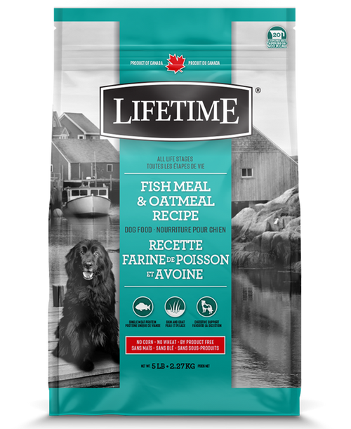 Lifetime All Stages Fish & Oatmeal Dog Food 11.4kg/25lb
