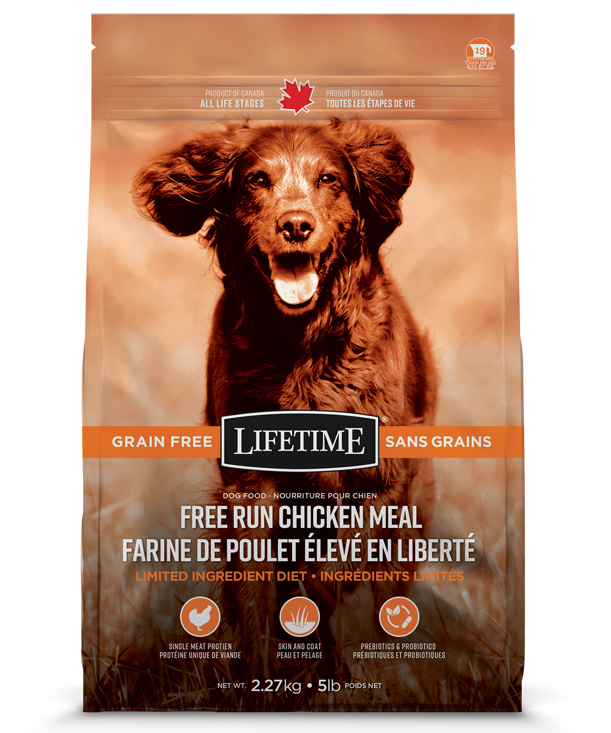 Lifetime GF Free-Run Chicken Dog Food 11.36kg/25lb