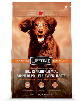 Lifetime GF Free-Run Chicken Dog Food 11.36kg/25lb