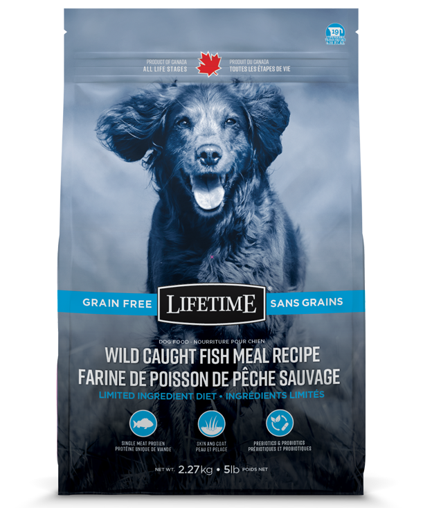 Lifetime GF Wild Caught Fish Dog Food 11.36kg/25lb