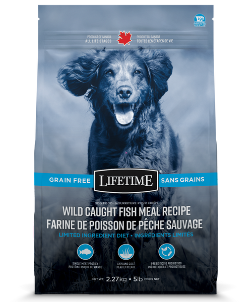 Lifetime GF Wild Caught Fish Dog Food 11.36kg/25lb